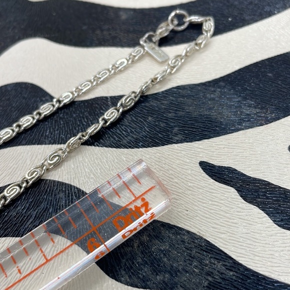 Spiral Link Sterling Silver Chain. Delicate Look but Beautiful Handcrafted Link - Picture 1 of 8